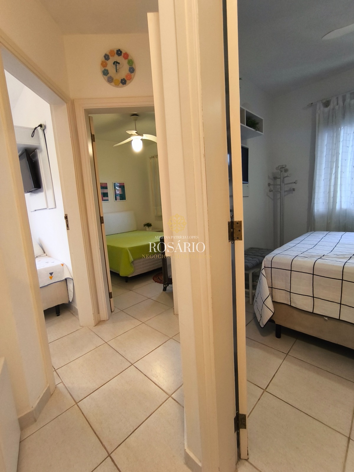 Apartamento à 100 mts da praia das toninhas com 3 dormitório