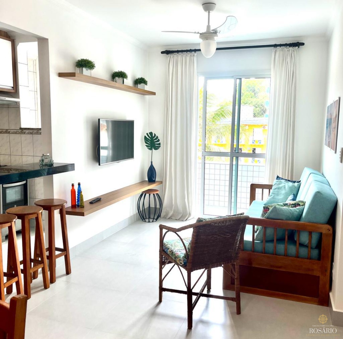 Apartamento Mobiliado Na Praia Grande - Todo Reformado - 2 Quadras da Praia