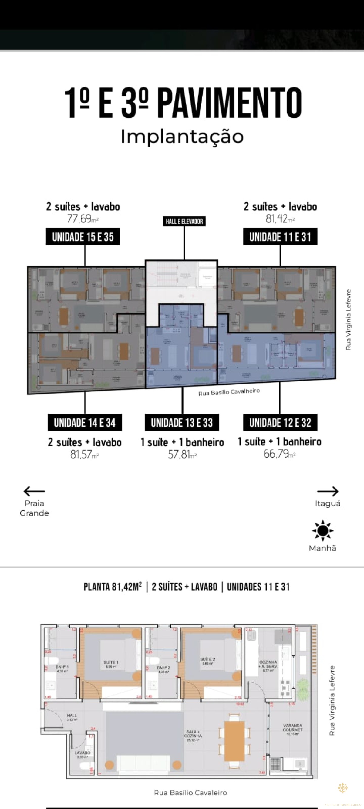 Lançamento: tenório 260. 1 unidade disponível. Construtora d